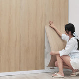 3/10m Wood Grain PVC Floor Stickers Self-adhesive Waterproof Living Room Bedroom Cabinet Stickers Home Thickening