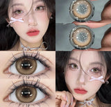 2PCS Yearly Use Colored Contact Lenses for Eye Natural Pupils Grey Contact Lenses Beauty Cosmetics High Quality Lens