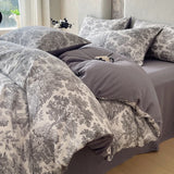 New Style Natural Linen Crinkled Yarn Duvet Cover Skin-friendly, Breathable Pillowcase and Quilt Cover