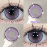 1 Pair Myopia Prescription Colored Contact Lenses Fashion Lens Beauty Pupils Blue Eye Color Lenses Purple Eye Lenses