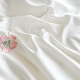 Bedding Set Embroidered Bed Linen Set Ruffles Duvet Cover Pillowcase with Bedsheet Smooth Bedclothes for Home