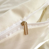 3/4Pcs Washed Cotton Skin-friendly Soft Princess Rose Towel Embroidery Bedding Set Duvet Cover Bed Sheet/Fitted Sheet Pillowcase