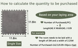 Plush Modular Area Rug Set Thick Anti-Bump Bedroom Bedside Square Crawling Mat Hand Wash Only Room Decor