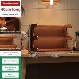 Household Goods Solid Wood Desktop Rack, Coffee Cup Bar Storage, Home Kitchen Cup Holder, Storage, With Drawer Display Rack