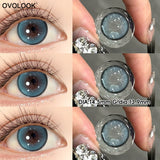 Dewy Strawberry Pink Brown Contact Lens Half Year Center Glint Gradient Lens For Sweet Girly Date Daily Fashion Makeup