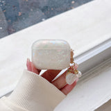 Luxury Girls Pearl Case For Airpods Pro 2 1 Case For Apple AirPods 4th 2 3 Case Cover For Airpods Pro With Keychain Earphone Box