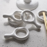6pcs Set  Egg Stand Ceramic Chopstick Holders Spoon Rest Chopstick Stand  Kitchenware for Dining Table Decoration Home Ornament