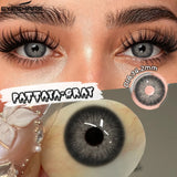 1Pair New Colored Contact Lenses Natural Brown Eye Lenses Blue Eye Lenses Fashion Beauty Contacts Gray SoftLens Yearly