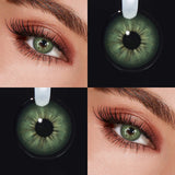 Colored Contact Lenses Brown Soft Beauty Cosmetic Lens 1 Pair Yearly Disposable Natural Eyes Makeup Color Contacts