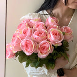 30 Simulated Roses Realistic Touch with Fake Flowers Valentine's Day DIY Wedding Party Home Decoration Pink Rose Eternal Flower