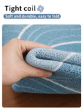 Durable Entrance Mat with Mountain/Wave Design Non-slip Easy-to-Clean Pad for Home Foyer Entrance & Indoor Floors