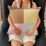 Ikeehome  class A sheep wool throw pillow cartoon small fresh throw pillow living room bedroom pillow 45x45cm