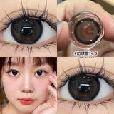 2PCS  Colored Contact Lenses Beautiful Pupil Color Circle Lens Prescription Yearly Natural 0-8 Degrees  Fast Shipping