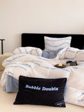 Ultra-Soft Warm Milk Velvet Bedding Set Cartoon Winter Faionable Tee-Piece Bedding Set Fine Texture Durable Active Printing