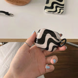 Zebra Pattern + Ring Is Suitable for Apple for Airpodspro2 Case/For Airpodspro Case/For Airpods4 Case/For Airpods3 Case/For Airpods2 Case/Fashion Women's Headphone Case/Casual Headphone Case