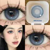 2pcs Yearly Colored Contact Lenses Myopia Pupil Cosmetics Beauty Contact Lenses For Eyes Soft Round Lens Free Shipping