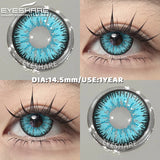 1 Pair Cosplay Colored Contact Lenses Red Lenses Halloween Blue Beauty Makeup Eyes Lenses Anime Purple Eyes Contacts