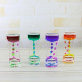 Acrylic Liquid Hourglass Timer Pressure-reducing Two-color Liquid Oil Drain Creative Oil Drop Process Desktop Display Hourglass