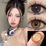1pair Colorcon Contact Lenses for Eyes Fashion Gray Color Lenses Blue Lens Eye Contacts Beauty Pupils Yearly Cosmetics