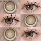 1 Pair Natural Color Contact Lenses Korean Brown Lenses Beauty Fashion Gray Lense Blue Lenses with High Quality Lens
