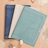 Silicone Measuring Kneading Pad Flour Pad Household Rolling Board Thick Non-slip - Very Suitable for Making Cakes and Bread