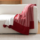 Luxury Cozy Warm Throw Blanket For Sofa & Bed Double-Sided Short Plush Knitted Blanket Autumn Winter Decorative Christmas Gift