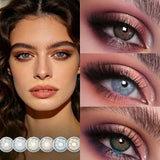 Colored Contact Lenses 6 Months 14.2MM Small Pupil Soft Lens for Daily Eyewear Makeup