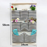 Home Storage & Organization Multilayer Fabric Hanging Storage Bag for Door Wall Wardrobe Dormitory Creative Organizer