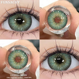 1pair Colorcon Contact Lenses for Eyes High Quality Soft Natural Contact Lenses Gray Beautiful Pupil Lens Blue Eye Lens