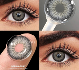 1Pair Color Contact Lenses for Eyes Fashion Blue Eye Lenses Natural Brown Lens Green Contacts Yearly Gray Beauty Pupils
