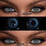 Contact Lenses 2Pcs Blue Green Contact Lenses Color Permanent Makeup Machine Changing Pupil and Eyes Color Fashion Lenses