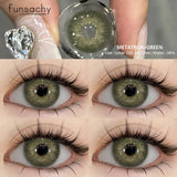 1Pair New Natural Contact Lenses Colored Contact Lenses Purple Eyes Lens Blue Lenses Yearly Gray Contact Fashion Pupils