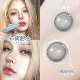 1 Pair High Quality Color Contact Lenses with Diopter Myopia Eyes graduated color Beauty Pupil Makeup Yearly