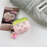 For AirPods Pro3 Pro 2 AirPods 2 3 4 Case Fashion Cute gilded strawberry Shock Proof Earphone Protective Sleeve