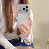 Glitter Shiny Stars Imd Transparent Back Cover for Iphone 17 16 Pro Max 13 14 15 Promax Ins Protector Shockproof Phone Case