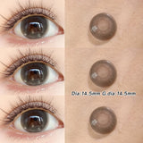 2pcs/Pair Eye Color Lenses Purple Contact Lenses Natural Brown Pupils Lenses Big Diameter Blue Pink BlackLens for Party