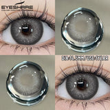1 Pair Fashion Colored Contact Lenses Popular Natural Gray Brown Beauty Pupils Blue Eyes Lens Yearly Blue Eyes Contact