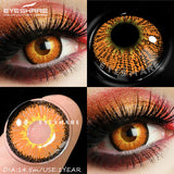 1Pair Cosplay Colored Contact Lenses Vampire Red Eyes Contact Anime Blue Purple Eyes Beauty Makeup Lenses For Halloween