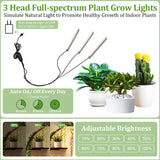 165cm Tall Indoor Plant Stand Metal Plant Flower Display Shelf with Grow Lights Tree-Shaped Plant Rack for Home, Patio