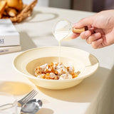 Nordic Style Ceramic Disc High-end Solid Versatile Dining Plate Household Pasta Serving Plates Minimalist Western Tableware