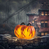5Pcs Halloween Pumpkin Lantern Battery Operated Jack O Lantern Flame Lighted Pumpkin Party Favor for Halloween Home Decoration