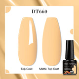 7ml Rubber Base Nail Gel Polish Nude Milky White DIY Nail Art Soak Off Gel Polish Semi Permanent Painting UV Vernis