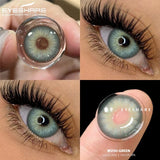 1Pair Fashion Colorful Contact Lenses for Eyes Blue Eye Lenses Brown Contacts Gray Pupils Yearly Cosmetic Green Lenses