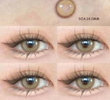 1Pair Beauty pupils Natural Colored eye lenses Myopia purple pupils Brown lenses Blue Contact 1 Yearly Use