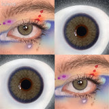 Colored Contact Lenses NEALA Brown Yellow Hazel Sheer Green Color Contacts Eye Lens Eyes Half Year 2Pcs