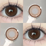 Color Pupils Blue Contact Lenses Brown Pupils For Eye with Prescription Myopia Lenses Korean Lenses Yearly 2pcs/pair