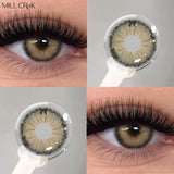 1Pair Natural Grey Pupils Contact Lenses With Prescription Brown Contacts Lenses Makeup Beauty Contacts  for Party