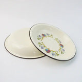 European and American thick enamel plate, classic fruit plate, 20/24 cm, large cutlery, garden, enameled kitchen plates durable