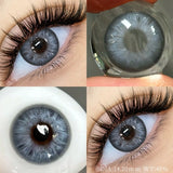 1 Pair Green Colored Contact Lenses Natural Pupils Eyes Soft lenses Soft Contacts 14.00-14.50mm Yearly Disposable