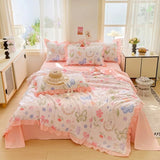 new skin-friendly washed cotton summer quilt printing air conditioner quilt summer cool quilt machine wash single double